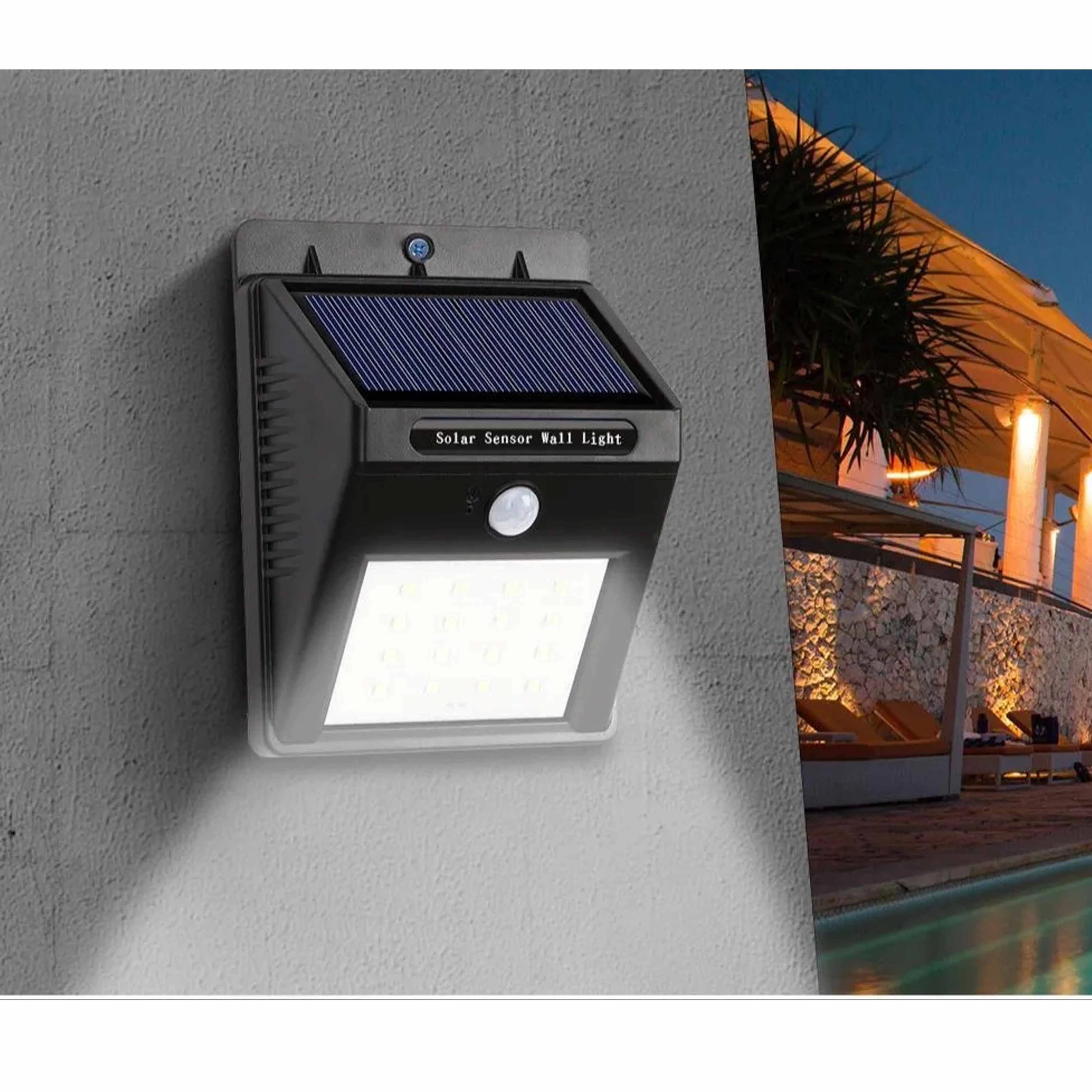1 Solar Light Outdoor Motion Sensor Wall Reflector Waterproof Garden Patio Yard