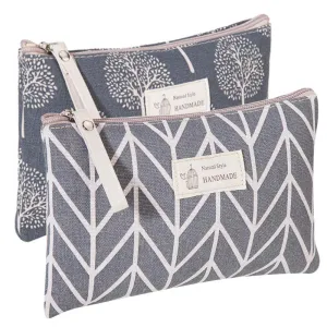 2 Pcs Women Funny Makeup Bag Cute Cosmetic Bag Pouch for Purse Toiletry Bag