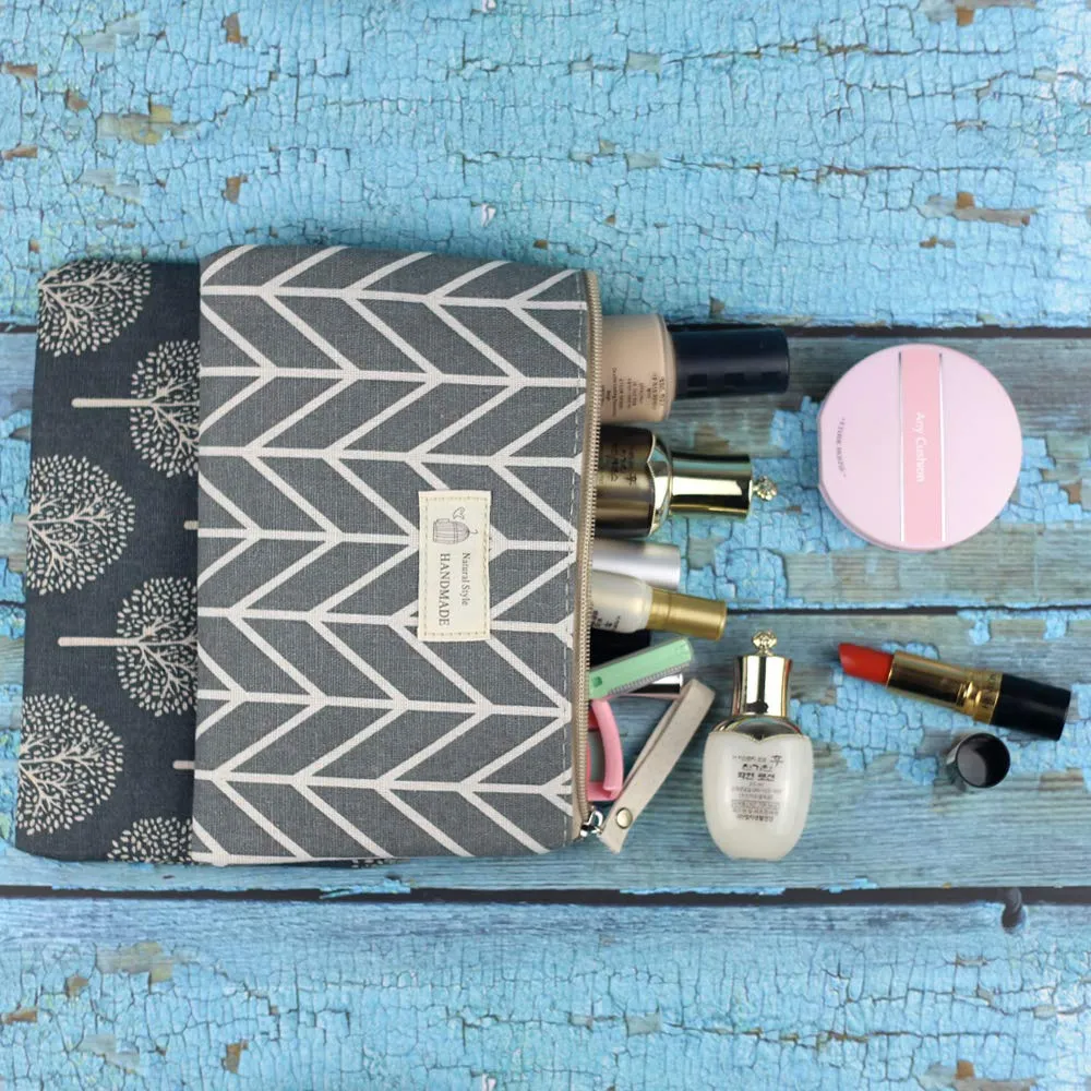 2 Pcs Women Funny Makeup Bag Cute Cosmetic Bag Pouch for Purse Toiletry Bag
