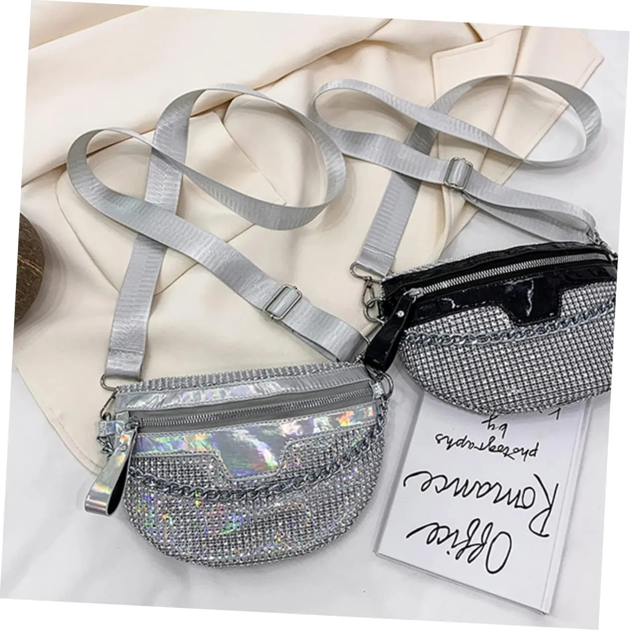 2pcs Lightweight Fanny Bag for Women Large Capacity Waist Pack Stylish Girl Accessory for Daily Use
