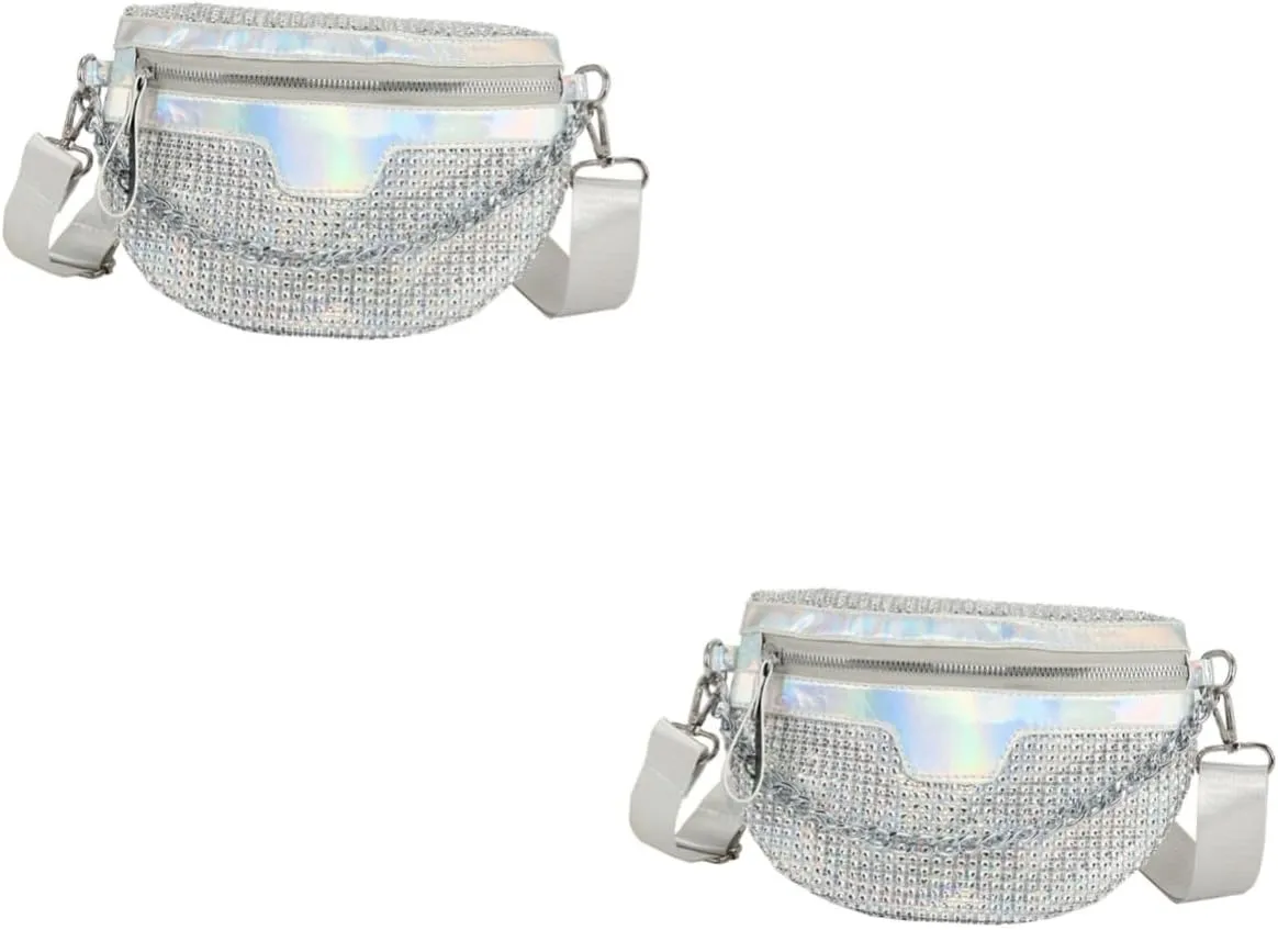 2pcs Lightweight Fanny Bag for Women Large Capacity Waist Pack Stylish Girl Accessory for Daily Use