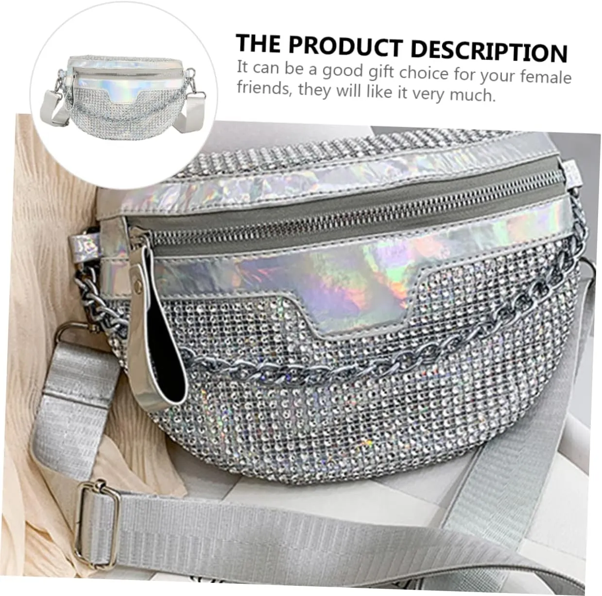 2pcs Lightweight Fanny Bag for Women Large Capacity Waist Pack Stylish Girl Accessory for Daily Use