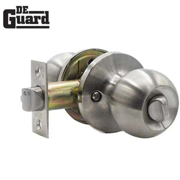 5 x Premium Combo Lockset - Stainless Steel - Entrance - Grade 3 - KW1 (Pack of 5)
