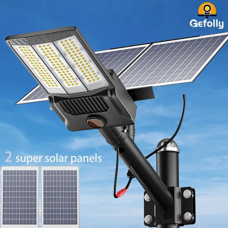 5300W Solar Street Lights Outdoor,6500K 480000LM Highest Lumen Solar Parking Lot Lights,Waterproof Duks to Dawn Solar Flood Security Lights Motion Sensor for Yards, Driveways
