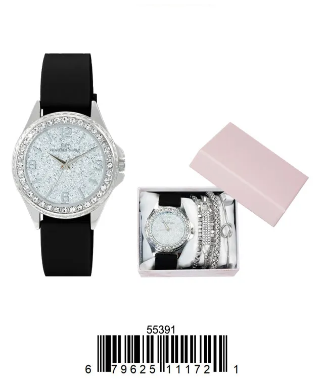 5539 - Montres Carlo Jewlery Gift Box with PU Band Watch