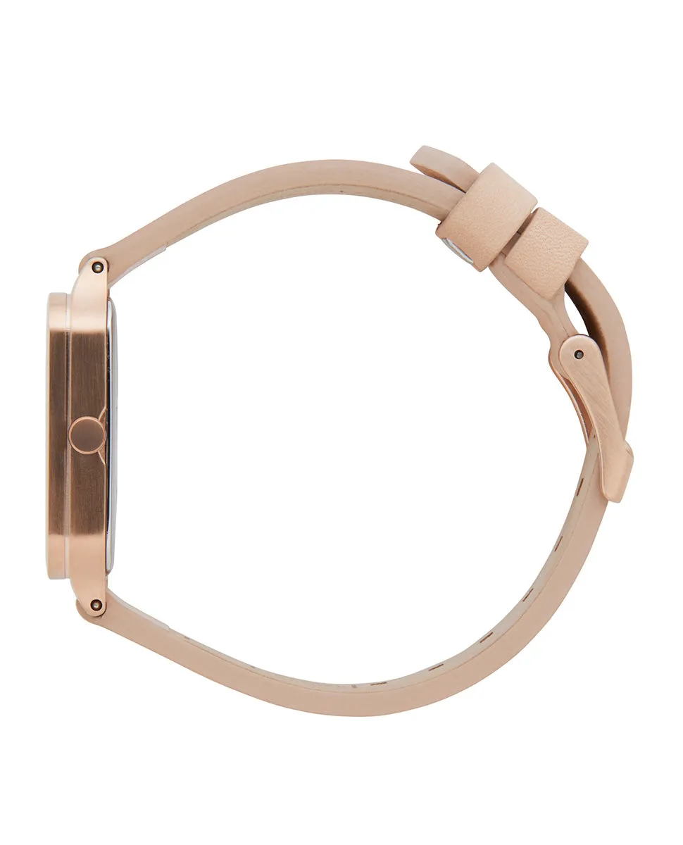 Ace Rose Gold Leather Watch