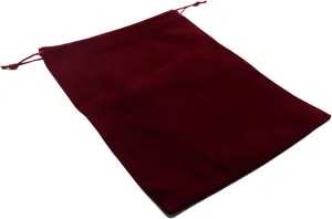 Aestivate 8 Pack Large Velvet Drawstring Pouch, Velvet Bag 810 Inch Storage Bag Cosmetics Pouches Dust Bag 8 Pieces(Dark Red)
