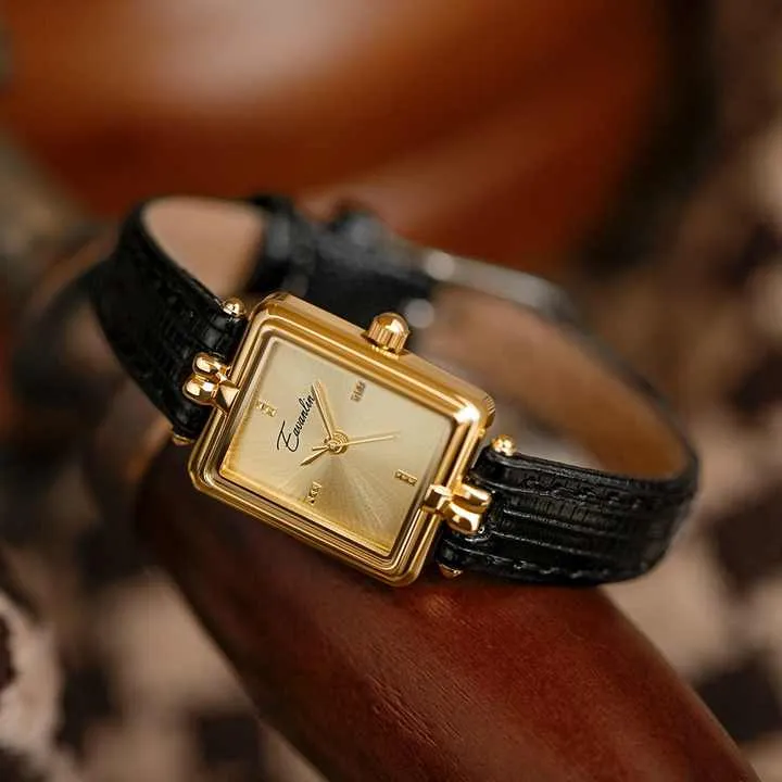 Aimgal كوارتز فرنسية عتيقة، حزام جلدي - Aimgal Vintage French Quartz Watch Artistic Luxury