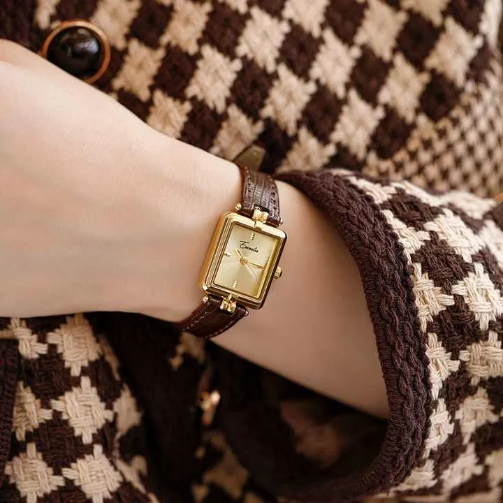Aimgal كوارتز فرنسية عتيقة، حزام جلدي - Aimgal Vintage French Quartz Watch Artistic Luxury