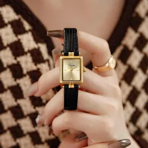 Aimgal كوارتز فرنسية عتيقة، حزام جلدي - Aimgal Vintage French Quartz Watch Artistic Luxury