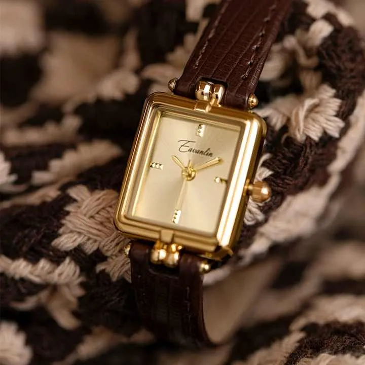 Aimgal كوارتز فرنسية عتيقة، حزام جلدي - Aimgal Vintage French Quartz Watch Artistic Luxury