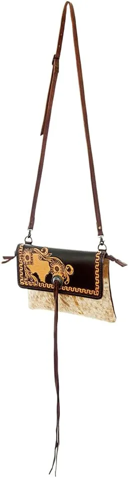 American Darling Saddle Blanket Genuine Leather Western Womens Handbag | Travel, College & Casual Purse | 15in (H) x 15in (W)