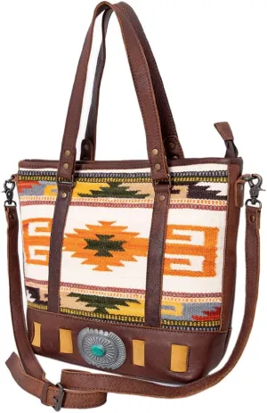 American Darling Saddle Blanket Genuine Leather Women Bag Western Handbag Purse