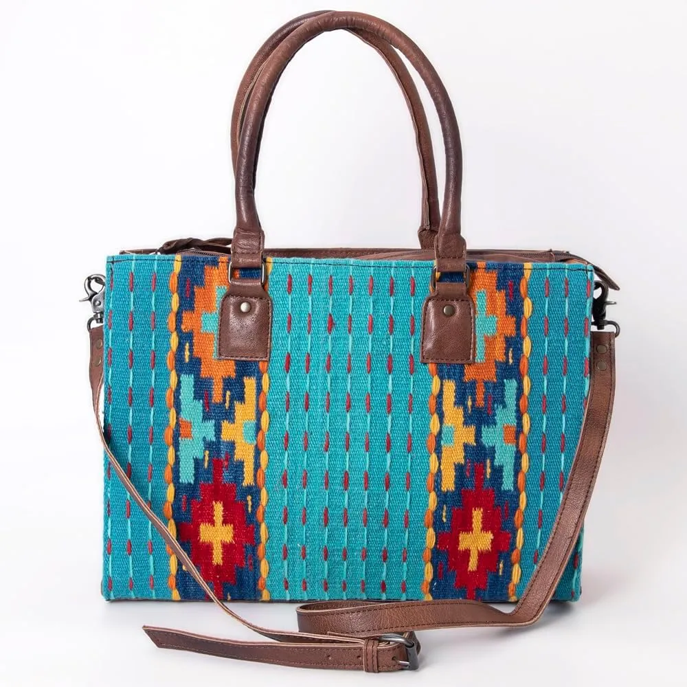 American Darling Saddle Blanket Genuine Leather Women Bag Western Handbag Purse