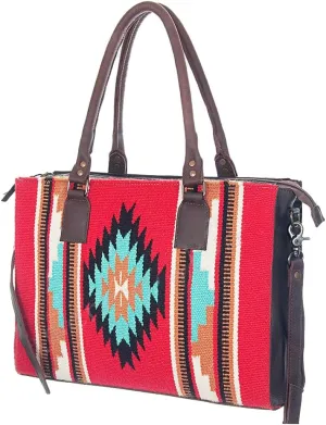 American Darling Saddle Blanket Genuine Leather Women Bag Western Handbag Purse