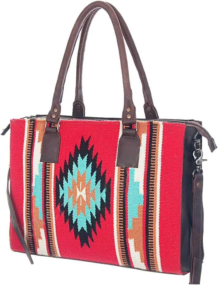 American Darling Saddle Blanket Genuine Leather Women Bag Western Handbag Purse