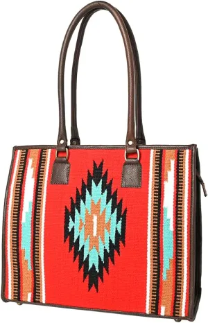 American Darling Tote Saddle Blanket Fabric Genuine Leather Western Women Bag | Handbag Purse | Tote Bag for Women | Cute Tote Bag | Tote Purse