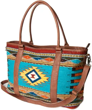 American Darling Tote Saddle Blanket Genuine Leather Western Women Bag Handbag Purse | Western Tote Bag | Travel Tote Bags | College Tote Bag | Casual Tote Bag