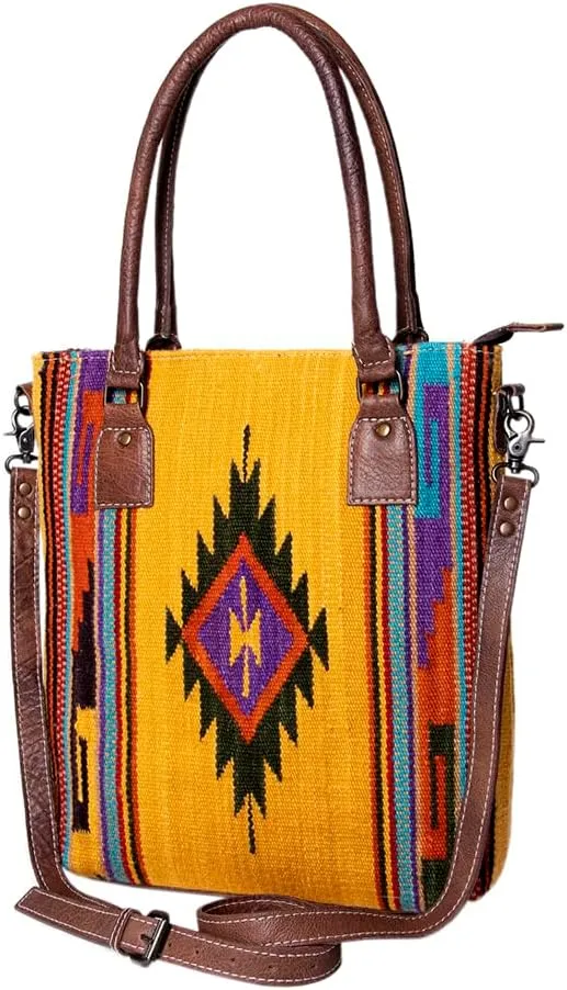 American Darling Tote Saddle Blanket Genuine Leather Western Women Bag Handbag Purse | Western Tote Bag | Travel Tote Bags | College Tote Bag | Casual Tote Bag