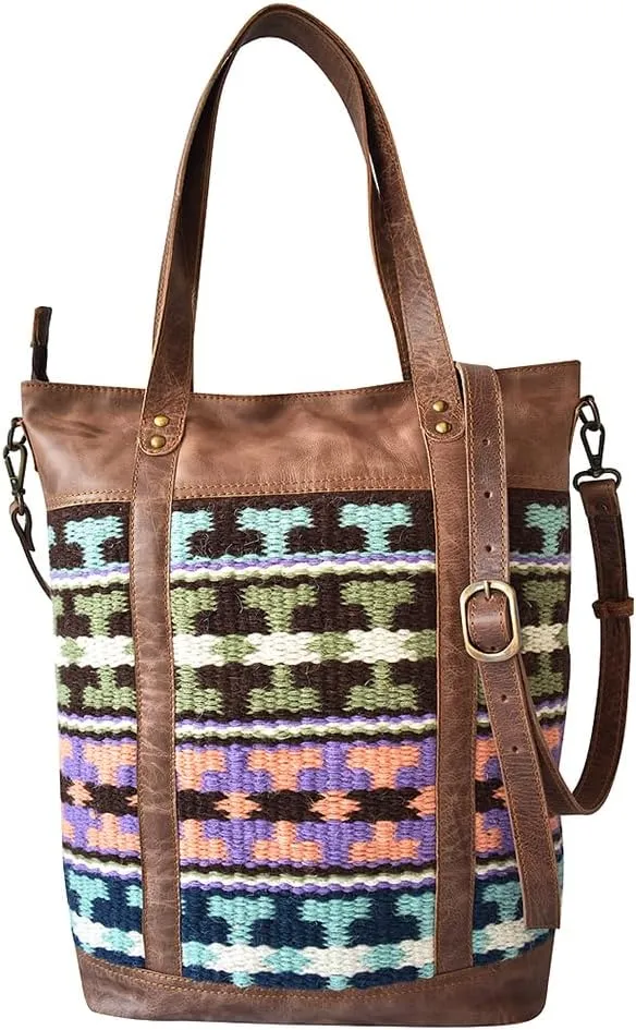 American Darling Tote Saddle Blanket Genuine Leather Western Women Bag Handbag Purse | Western Tote Bag | Travel Tote Bags | College Tote Bag | Casual Tote Bag