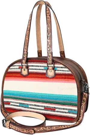 American Darling Tote Saddle Blanket Genuine Leather Western Women Bag Handbag Purse | Western Tote Bag | Travel Tote Bags | College Tote Bag | Casual Tote Bag
