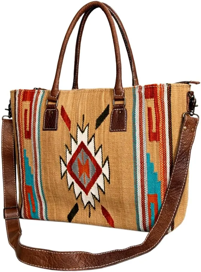 American Darling Tote Saddle Blanket Genuine Leather Western Women Bag Handbag Purse | Western Tote Bag | Travel Tote Bags | Cute Tote Bag | College Tote Bag | Casual Tote Bag | Tote Bag for Women