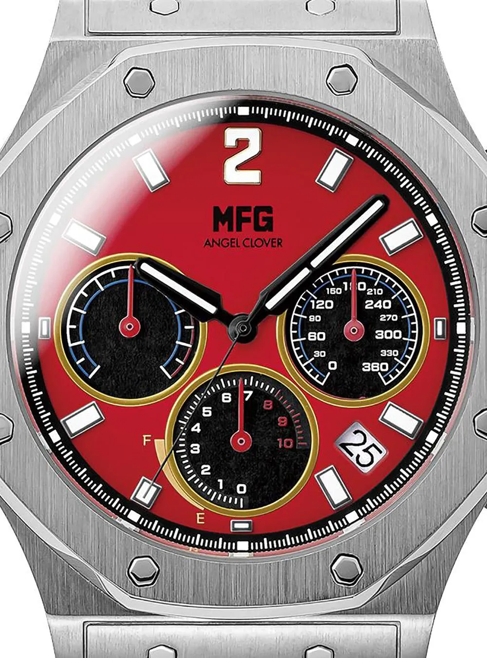 ANGEL CLOVER × MF GHOST COLLABORATION WATCH - EXVENTURE SOLAR  EVS43MFG-FR KAITO AKABA FERRARI 488GTB MODEL LIMITED EDITION