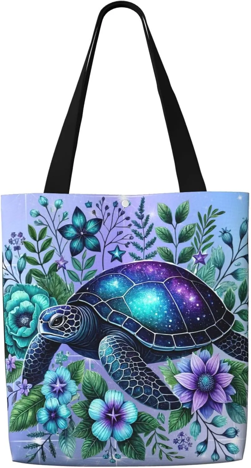 Animal Unicorn Beauty Canvas Shoulder Bag Reusable Tote Bag Soft Lightweight Cloth Bags For Women Girls Lady Casual