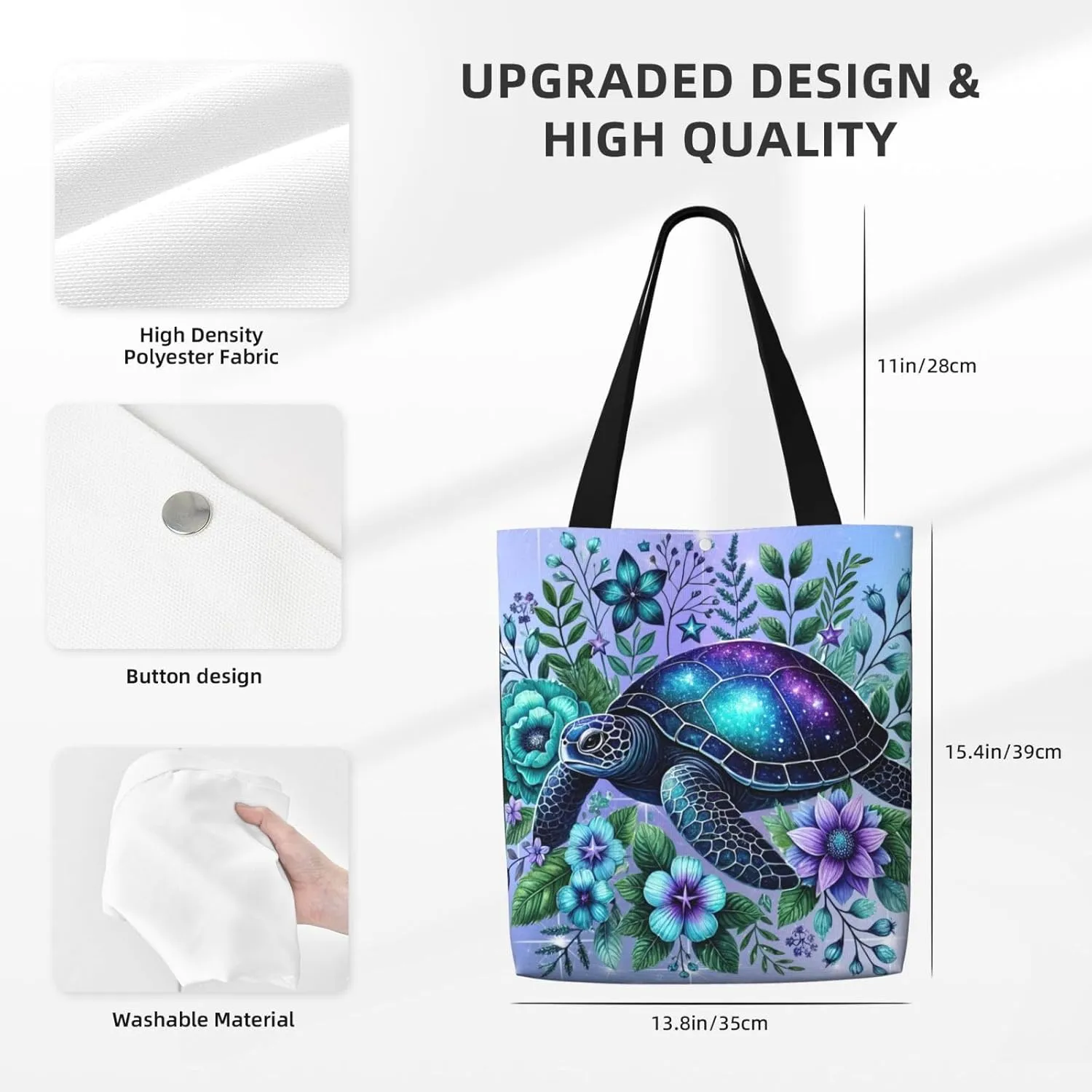 Animal Unicorn Beauty Canvas Shoulder Bag Reusable Tote Bag Soft Lightweight Cloth Bags For Women Girls Lady Casual