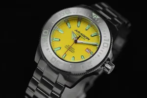 ARAGON Divemaster NH35 Bracelet Watch 45mm A067YEL