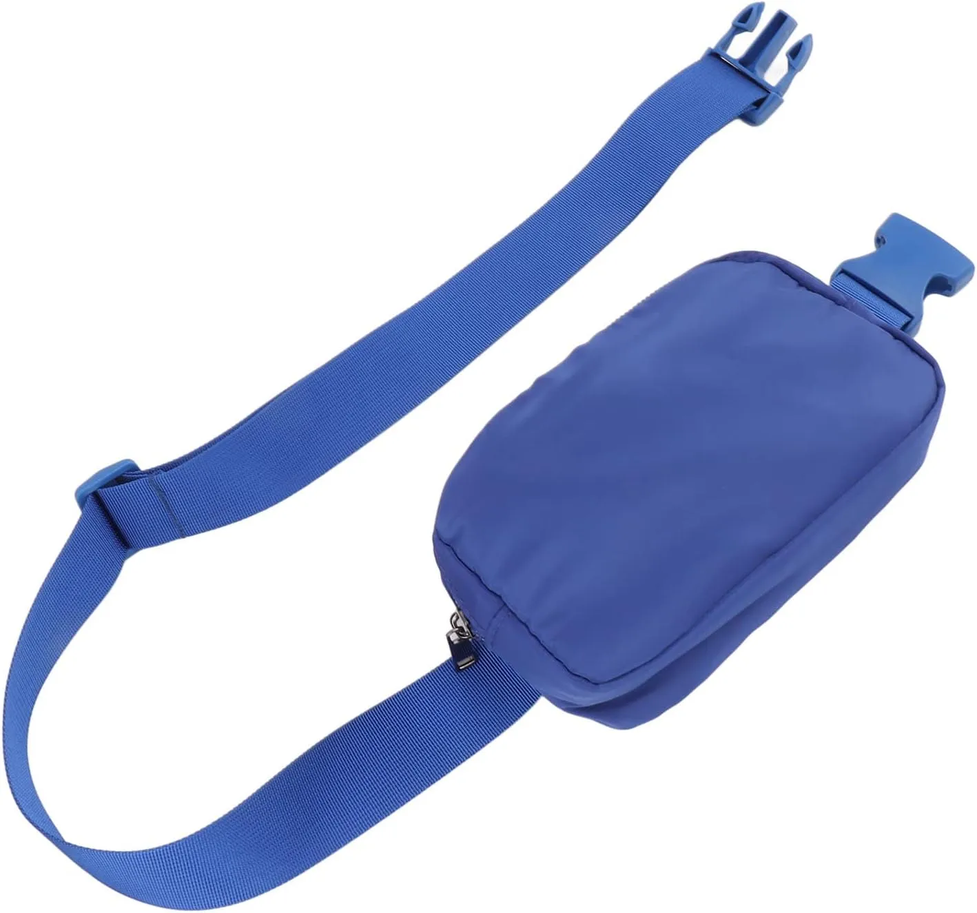 Azusumi Women's Nylon Adjustable Portable Waist Bag for Women Belt Bag Outdoor Hiking Shopping Sports (Blue)