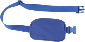 Azusumi Women's Nylon Adjustable Portable Waist Bag for Women Belt Bag Outdoor Hiking Shopping Sports (Blue)