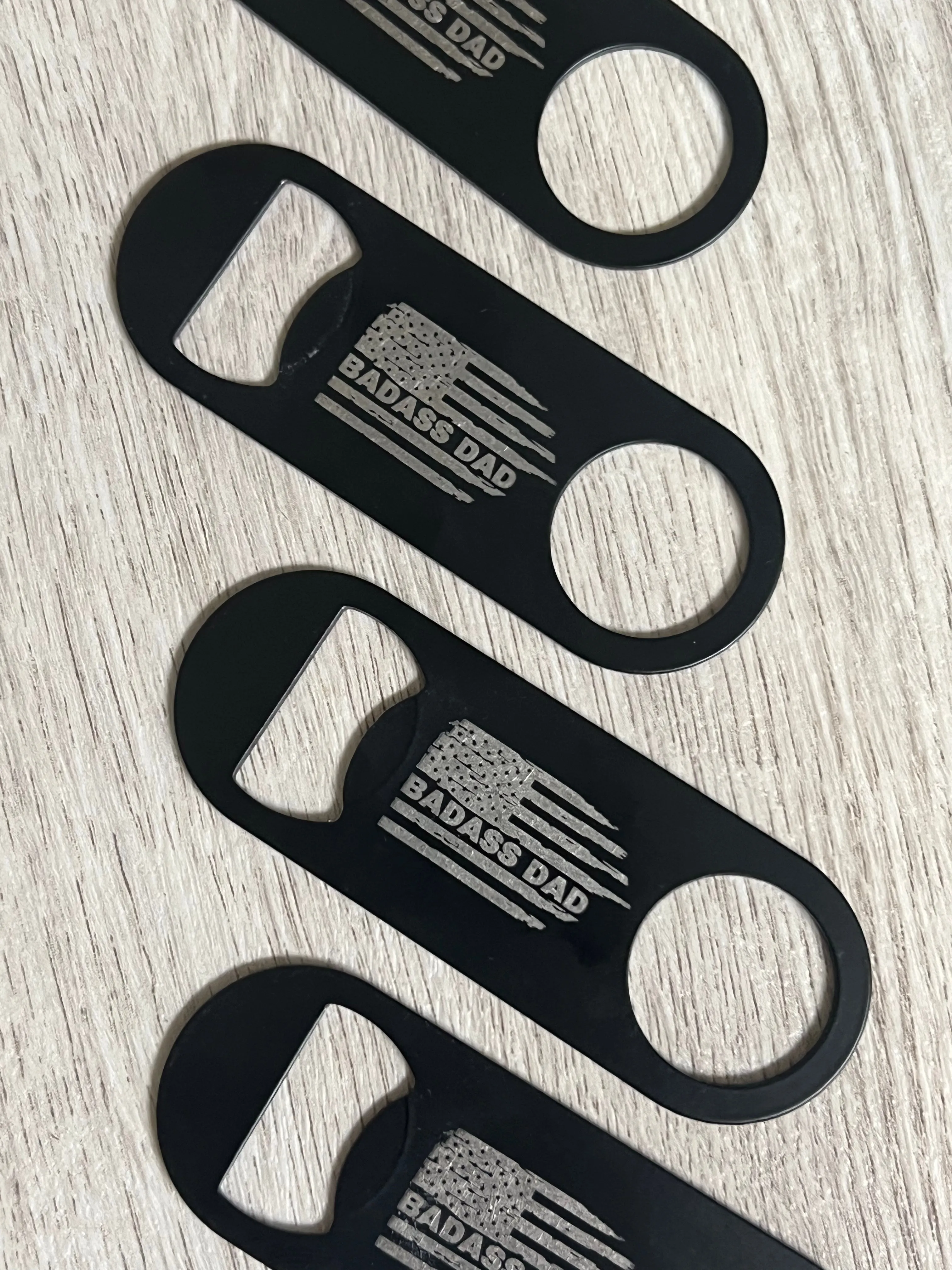 BADASS DAD Engraved Bottle Openers