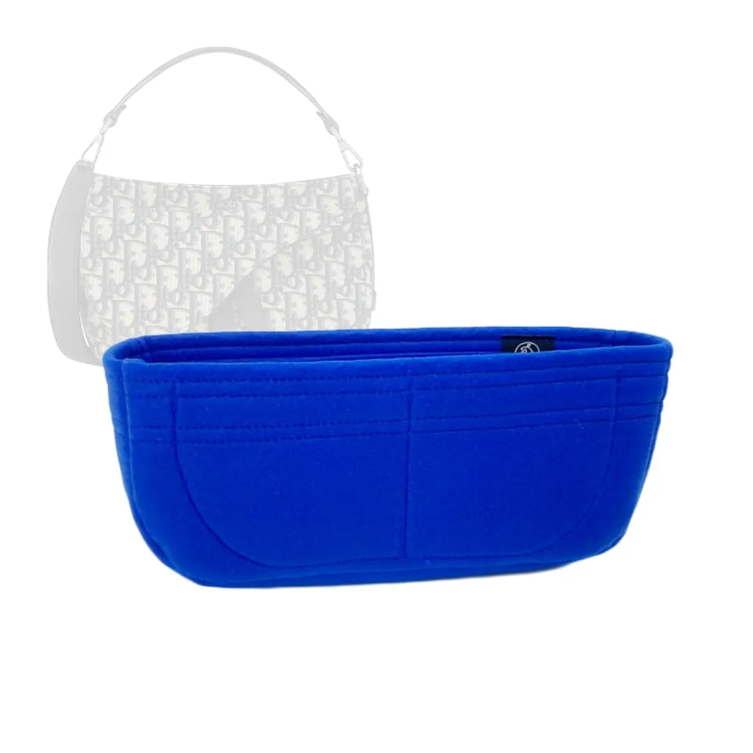 Bag Organizer for Dior Mini Saddle Soft Bag - Premium Felt Purse Handbag Insert Liner Shaper (Handmade) Soft Structure Support