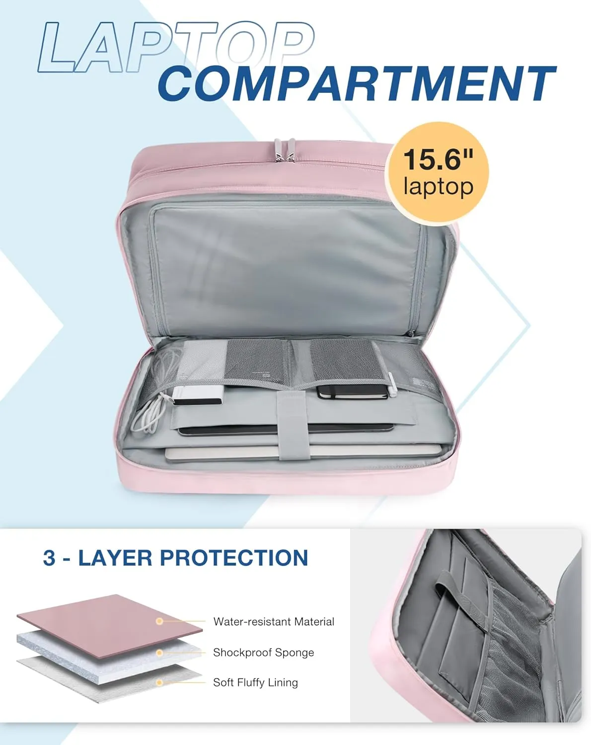 BAGSMART Weekender Bags for Women, Travel Duffle Overnight Bag Personal Item Bag with Shoe Bag for Travel Essentials