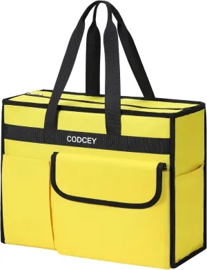 Beach Bags for Women 9 Pockets Large Utility Tote Pool Bags with Zipper Ladies Waterproof Gym Carry On Bag