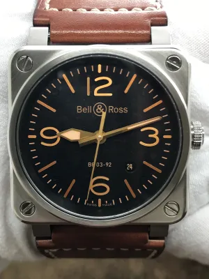 Bell & Ross Golden Heritage  BR0392 Black Dial Automatic Men's Watch