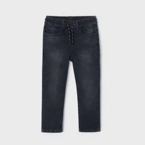 Black Denim Jogger