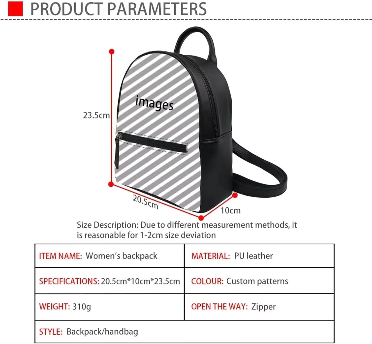 Blue Butterfly Backpack with Zipper and Adjustable Straps Mini Purse Shoulder Bags Casual Handbag Daypack Lightweight Tote Satchel Bags for Travel Beach