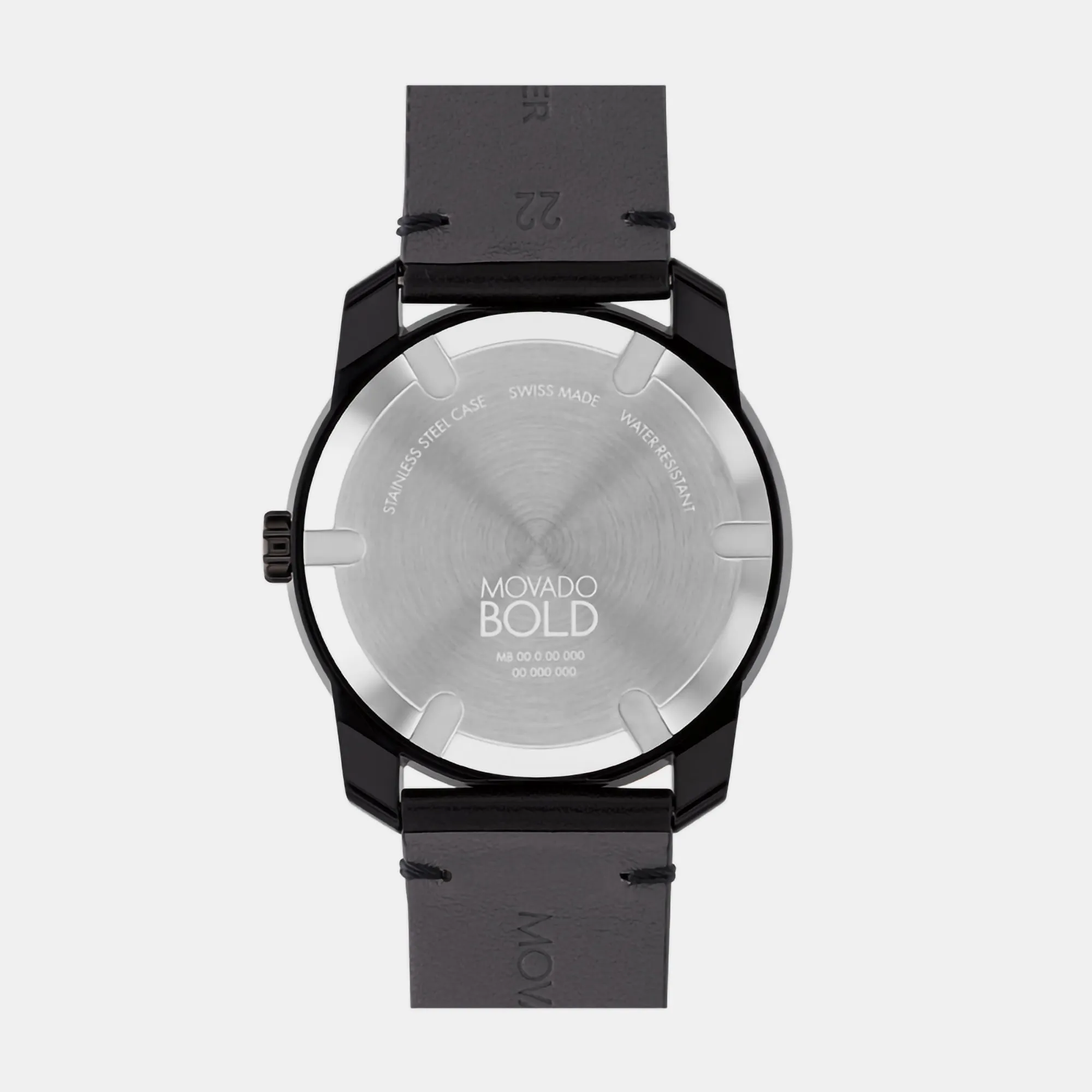 Bold Men's Black Analog Leather Watch 3601154