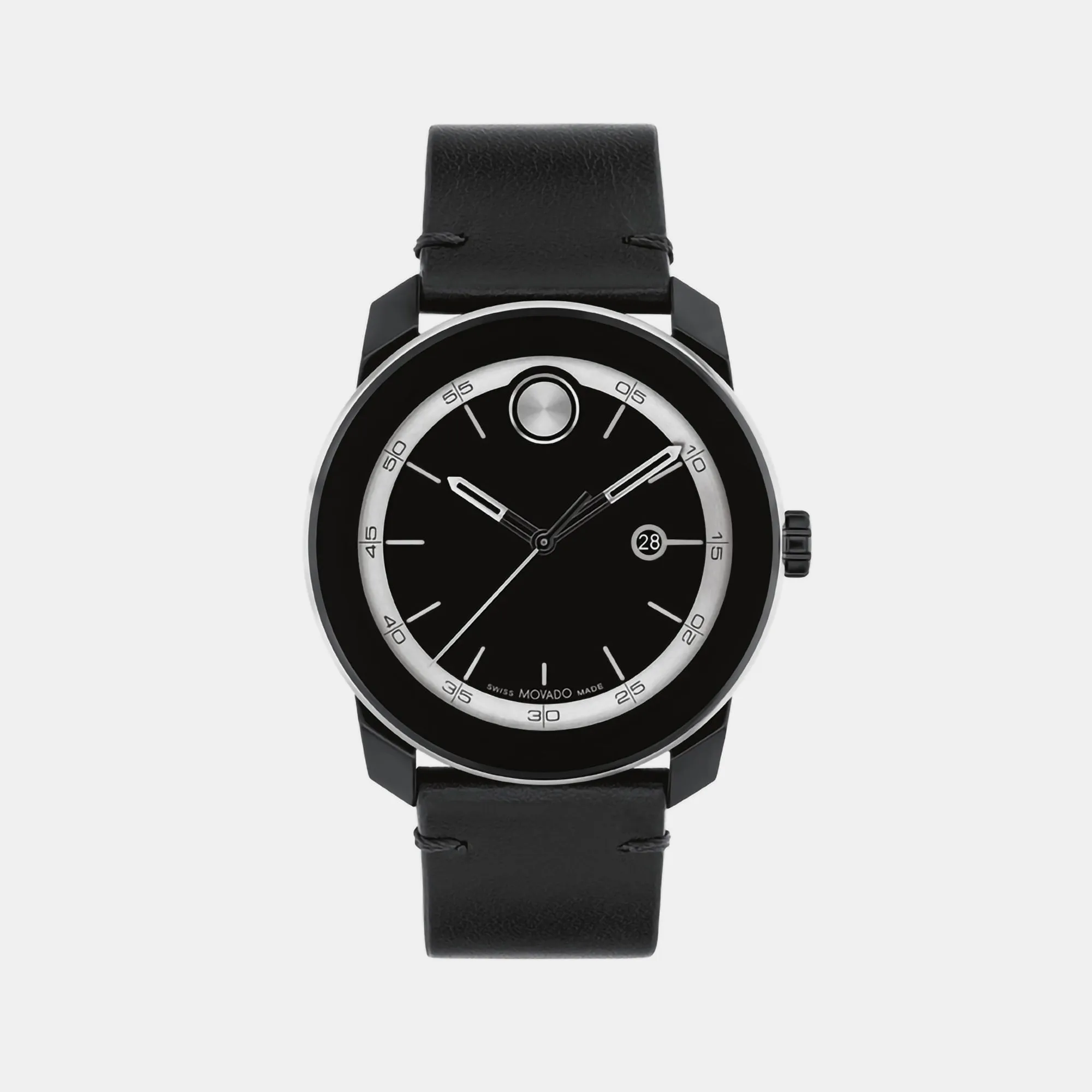 Bold Men's Black Analog Leather Watch 3601154