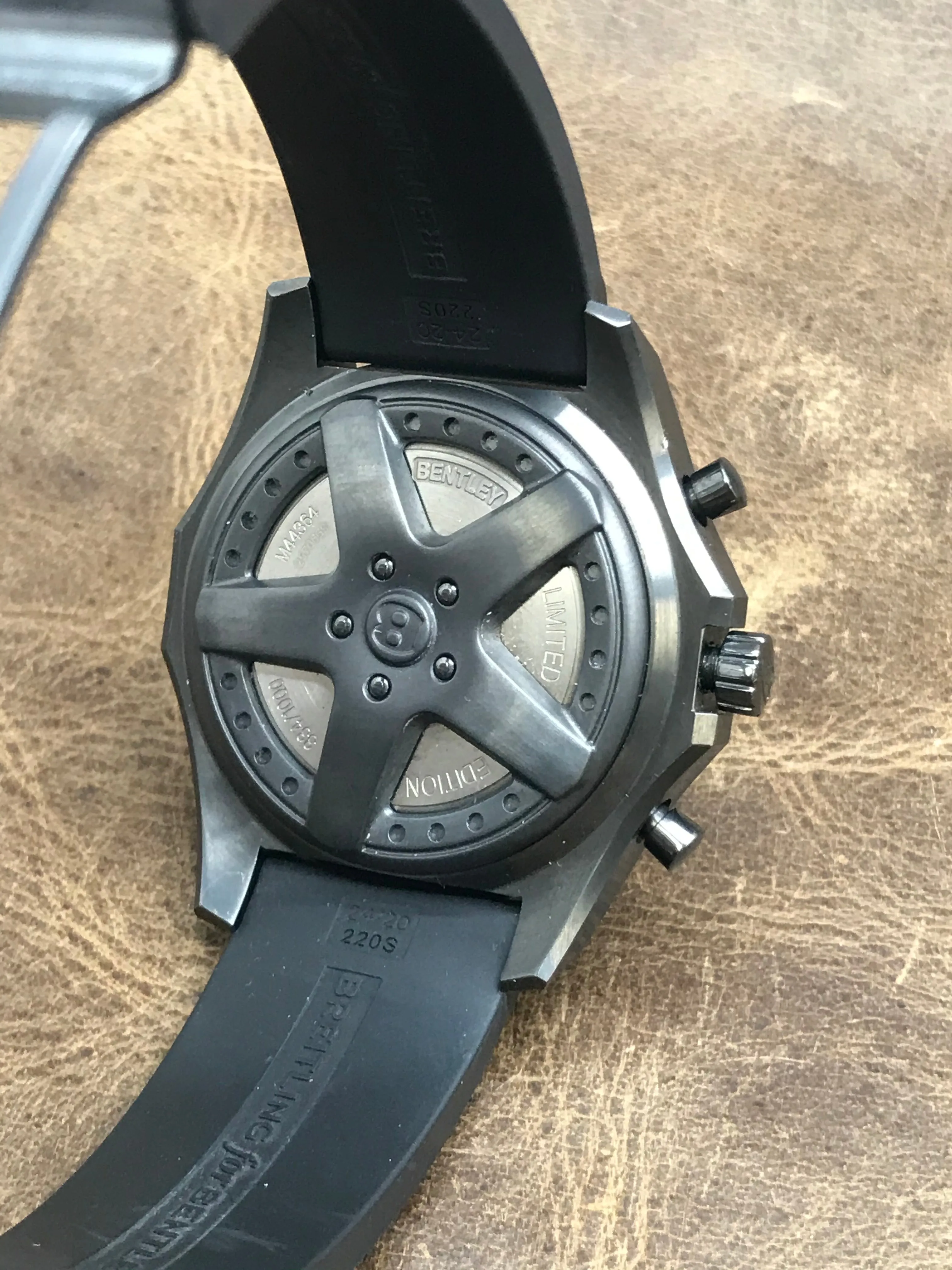 Breitling Bentley Chronograph 6.75 Midnight Limited 1000pcs M4436413 Black Dial Automatic Men's Watch