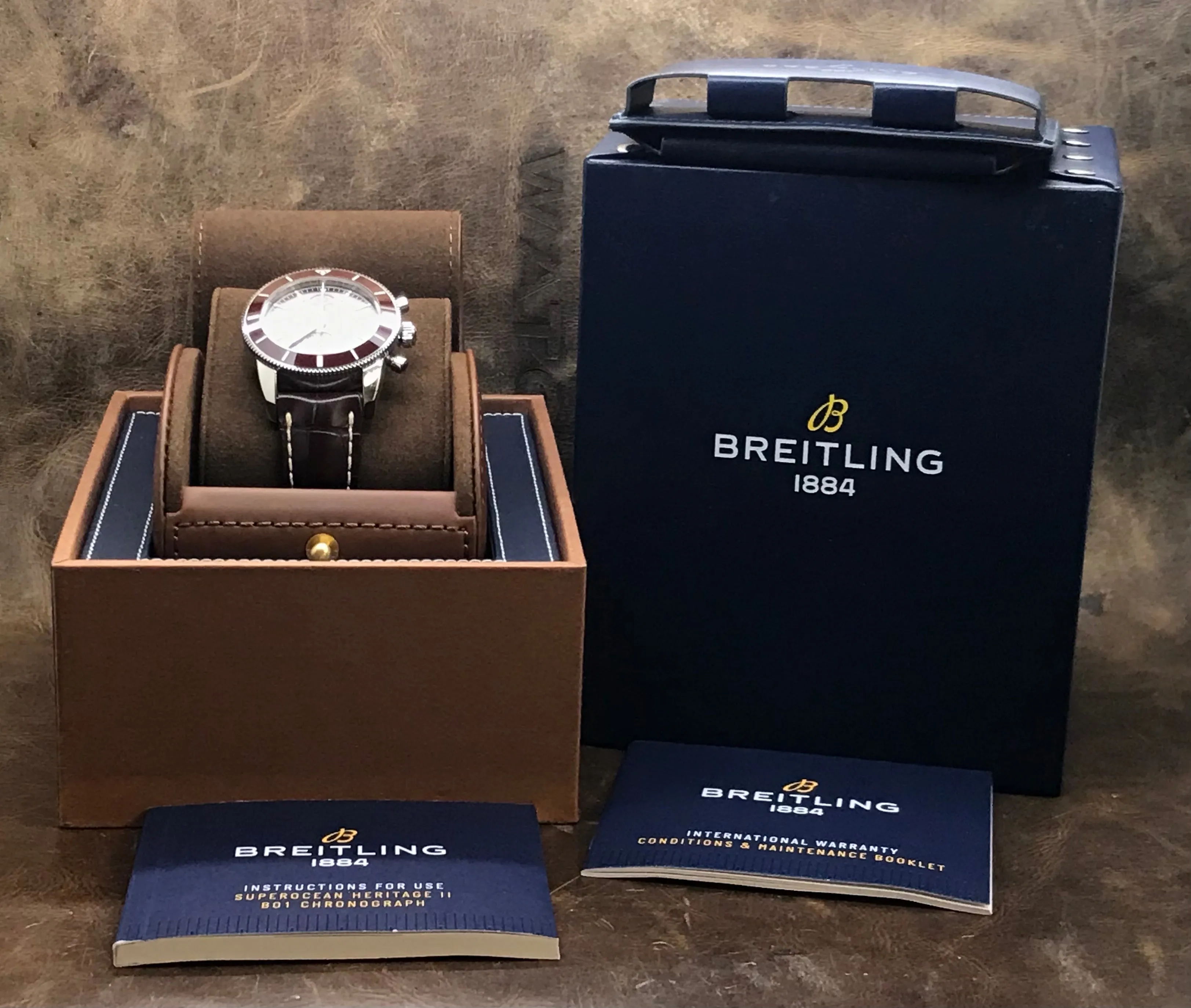 Breitling Superocean Heritage II  Chronograph A13312 Brown Dial Automatic Men's Watch
