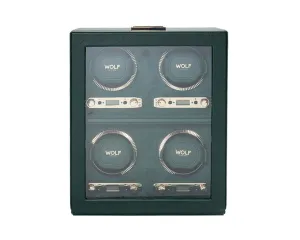 British Racing 4 Piece Watch Winder (Green)