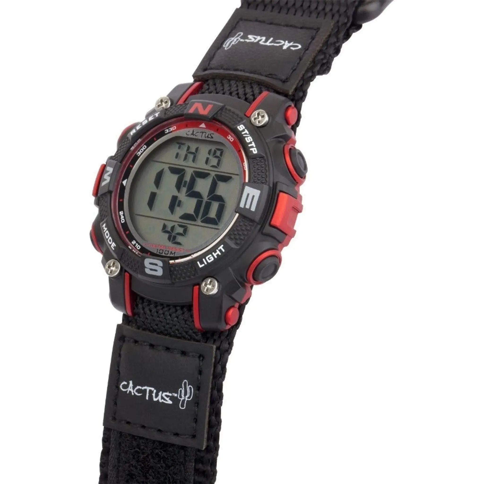 Cactus Watches | Robust | Kids Digital Watch | Black/Red