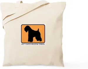 CafePress Soft Coated Wheaton Terrier (Tote Bag Reusable Natural Beige Canvas Shopping Bag