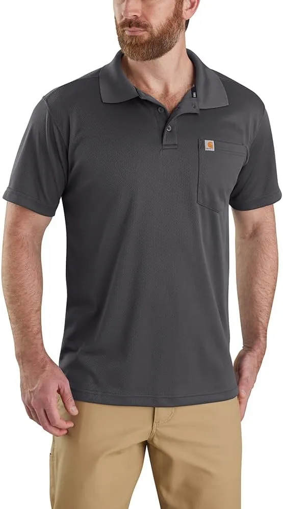 Carhartt Men's Force Relaxed Fit Lightweight Short-Sleeve Pocket Polo