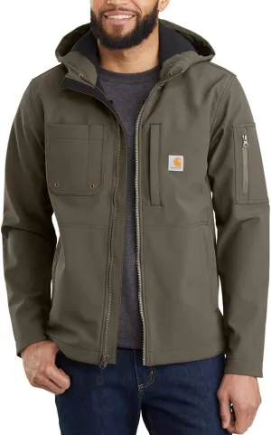 Carhartt Men's Rain Defender Relaxed Fit Midweight Softshell Hooded Jacket