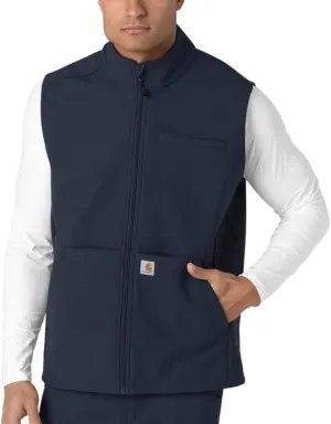 Carhartt Scrubs C82023 Rugged Flex Modern Fit Bonded Fleece Vest - Medium Regular - Navy