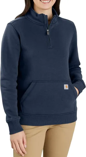 Carhartt Women's Relaxed Fit Midweight Quarter-Zip Mock-Neck Sweatshirt